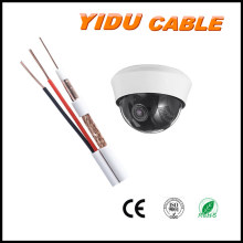Connector Cable Rg Shotgun 2 Core RG6 Rg59 CCTV Video Audio Siamese Security Coaxial Cable Rg59+2c with DC Power 0.75mm2/0.5mm2 Coax Combo Multimedia